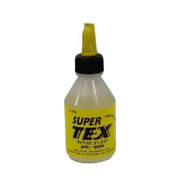 דבק נוזלי שקוף 100 מ"ל SUPER TEX