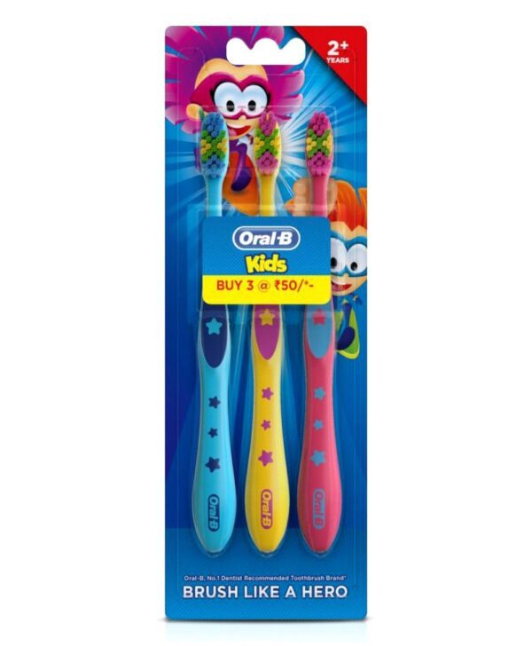 מארז שלישיית מברשות שיניים Oral-B לילדים