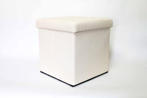 הדום איחסון דמוי עור 40*40*40 ס"מ LUXURY