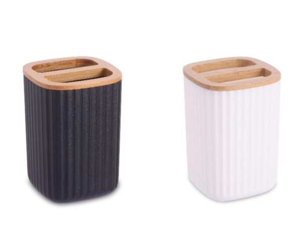 כוס למברשת שיניים BAMBOO פסים
