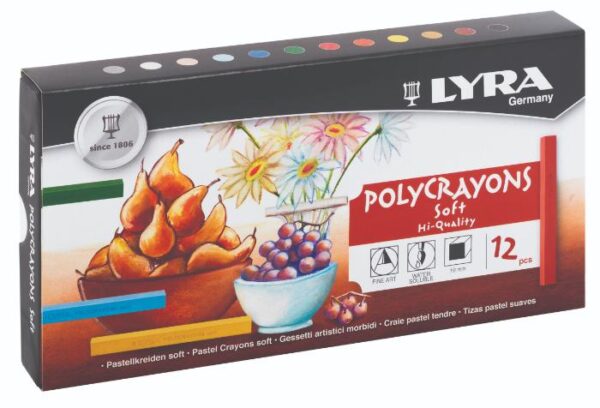 סט 12 צבעי פסטל רכים LYRA