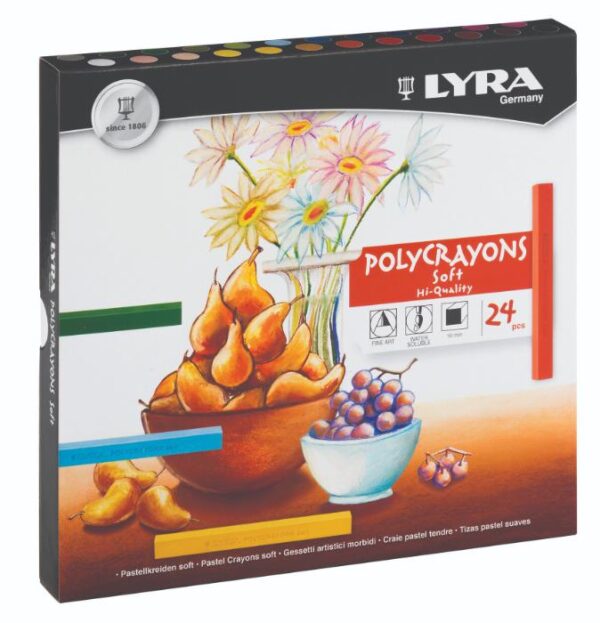 סט 24 צבעי פסטל רכים LYRA
