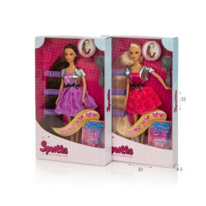 בובת SPARKLES שיער ארוך במיוחד
