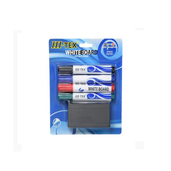 סט 4 טושים מחיקים עם ספוג