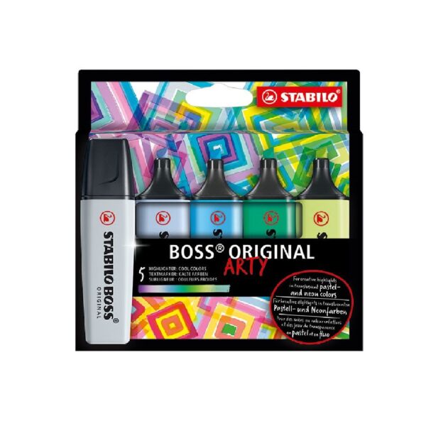 סט 5 טושי הדגשה STABILO BOSS ARTY