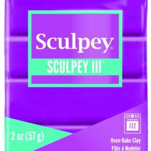 חימר פולימרי סקלפי סגול לילך 57 ג'