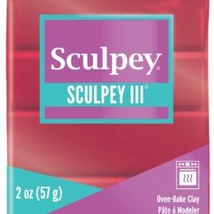 חימר פולימרי סקלפי אדום פנינה 57 ג'