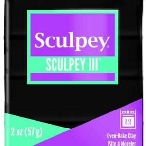 חימר פולימרי סקלפי שחור 57 ג'