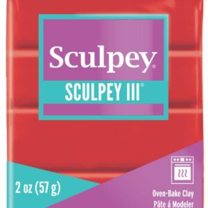 חימר פולימרי סקלפי אדום פרג 57 ג'