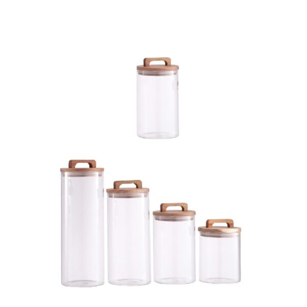 צנצנת זכוכית 1 ליטר ACACIA