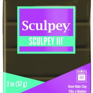 חימר פולימרי סקלפי חום זמש 57 ג'