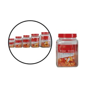 צנצנת זכוכית דגם קואדרו 1.5 ליטר