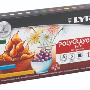 סט 12 צבעי פסטל רכים LYRA