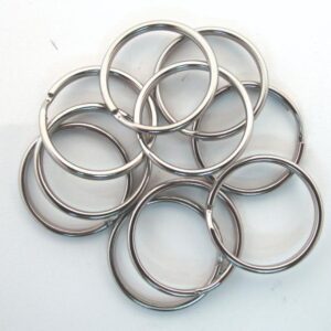 טבעות כפולות דמוי כסף