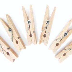 אטבי עץ מיני טבעי 45 מ"מ 24 יח'