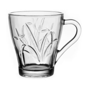 מאג זכוכית קפוצ'ינו עלים 260 מ"ל