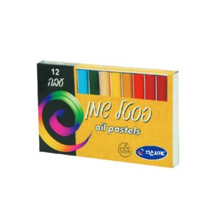 צבעי פסטל שמן עבה 12 יח'