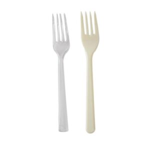 מזלג פלסטיק עבה 50 יחידות