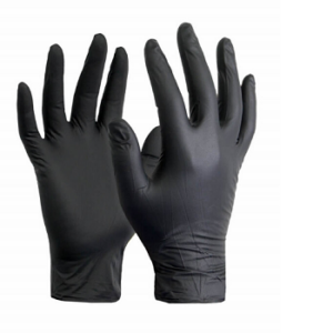 כפפות ניטריל M שחור 100 יח'