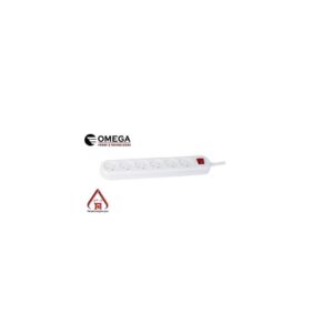 רב שקע 6 שקעים + מפסק