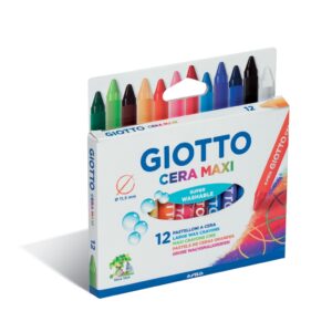 צבעי שעווה עבים 12 יחידות גיאוטו GIOTTO