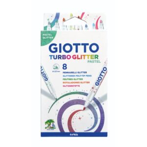 טושים נצנצים פסטל 8 יחידות גיאוטו GIOTTO