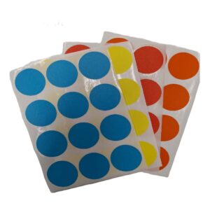 מדבקות עגולות צבעוניות 32 מ"מ