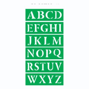 שבלונות אותיות אנגלית