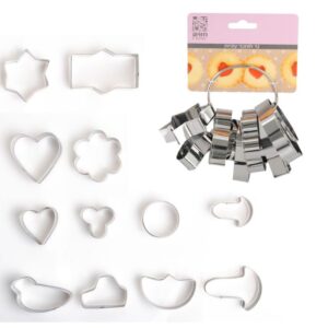 סט 12 חותכני עוגיות מנצ'יס קשת