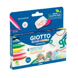 טושים לטקסטיל 6 יחידות גיאוטו GIOTTO