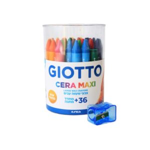 צבעי שעווה 36 יחידות גיאוטו GIOTTO
