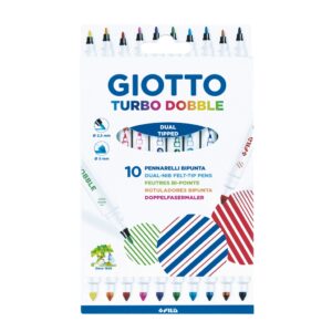 טושים דו צדדיים 10 יחידות גיאוטו GIOTTO