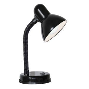 מנורת שולחן מעוצבת בצבע שחור