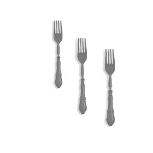 סט 10 מזלגות דגם ורסאי אפור