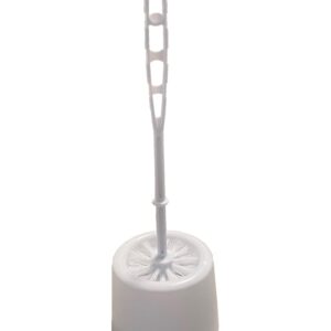 מברשת שירותים+כלי ללא אריזה לבן