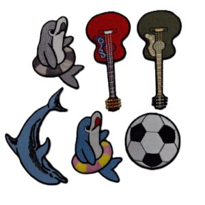 פאטשים לגיהוץ בינוני במגוון דוגמאות