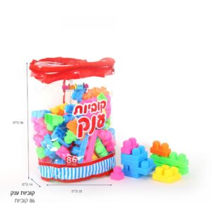 קוביות ענק להרכבה 86 חלקים