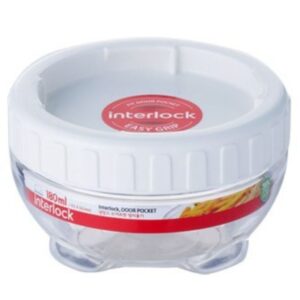 צנצנת פלסטיק אינטרלוק 180 מ"ל