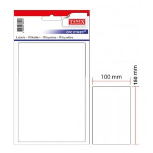 מדבקות לבנות 150*100 מ"מ 32 דף