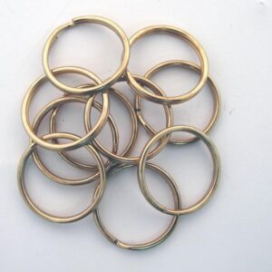 טבעות כפולות בצבע זהב