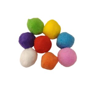 מארז פונפונים צבעוניים