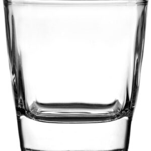 כוס זכוכית מרובעת נמוכה 260 מ"ל