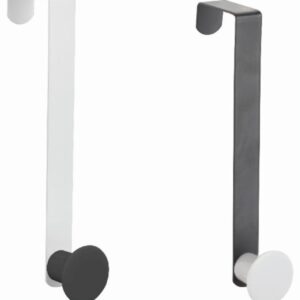 קולב יחיד לדלת שחור/לבן