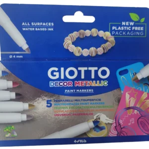 סט 5 טושים גיוטו דקור מטאלי