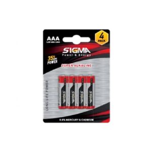 מארז 4 סוללות AAA סיגמה