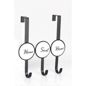 קולב מתכת לתלייה על דלת HOME SWEET HOME