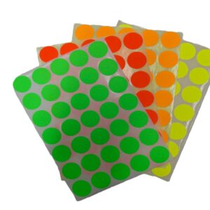 מדבקות עגולות זוהרות עגולות 19 מ"מ