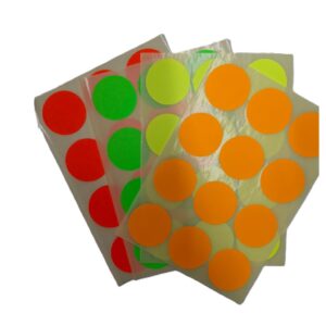 מדבקות עגולות זוהרות עגולות 32 מ"מ