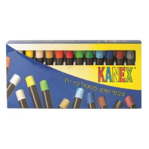 צבעי פסטל שמן עבה 12 יח' קנקס