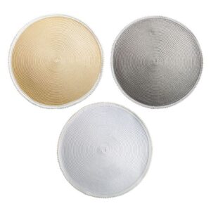 פלייסמנט עגול "פונפונים" 38 ס"מ